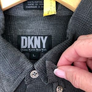 DKNY 16x32 black & grey shirt